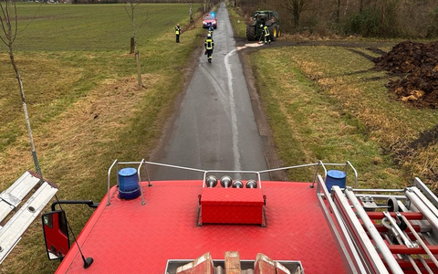 FW-Schermbeck: Ölspur - Foto: presseportal.de
