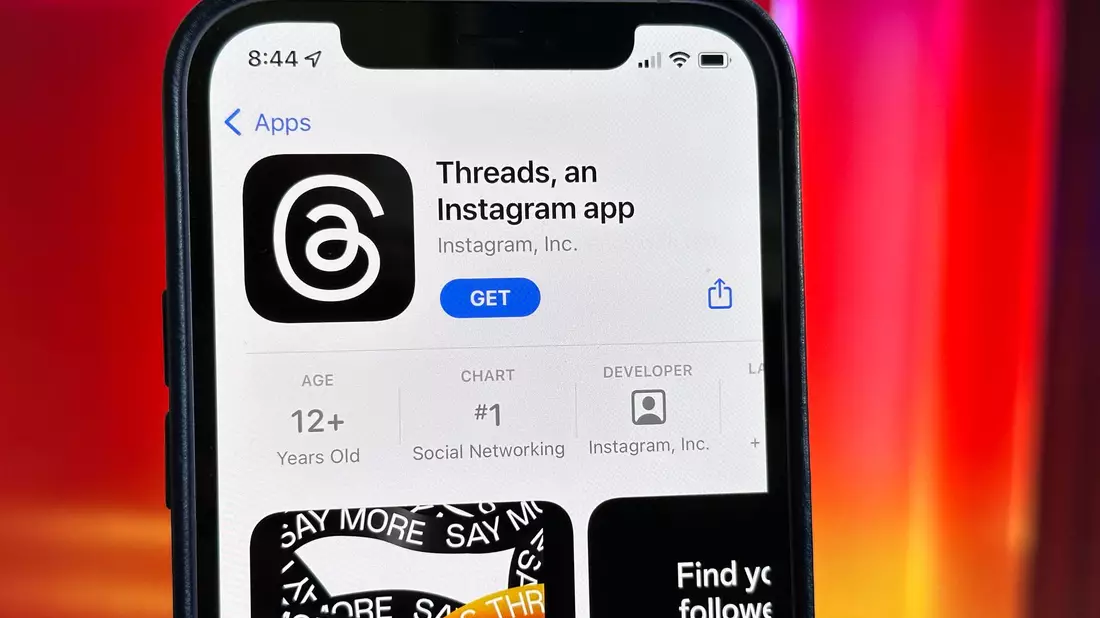 Die Social-Media-App Threads ist an Metas Foto- und Video-Dienst Instagram angedockt. - Bild: Christoph Dernbach/dpa
