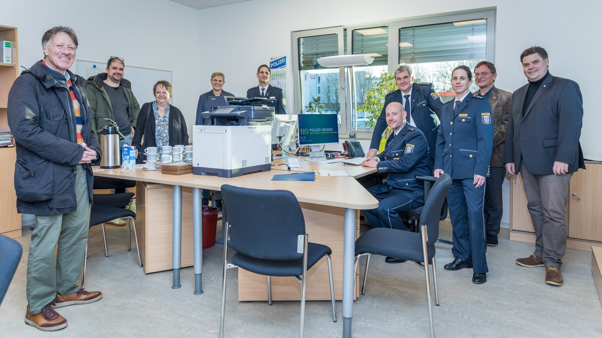POL-OF: Eröffnung Polizeiposten Gravenbruch: Neuer Standort als künftige Anlaufstelle für Bürgerinnen und Bürger - Neu-Isenburg - Foto: presseportal.de