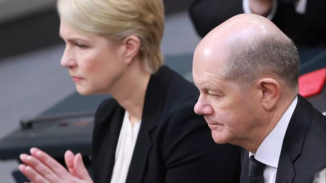 Manuela Schwesig und Olaf Scholz am 31.01.2024 - Bild: über dts Nachrichtenagentur