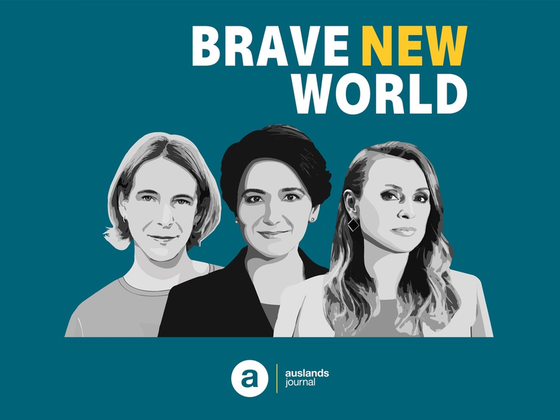 ZDF: auslandsjournal-Podcast Brave New World gestartet / Von und mit Katrin Eigendorf, Jagoda Marini? und Golineh Atai - Foto: presseportal.de