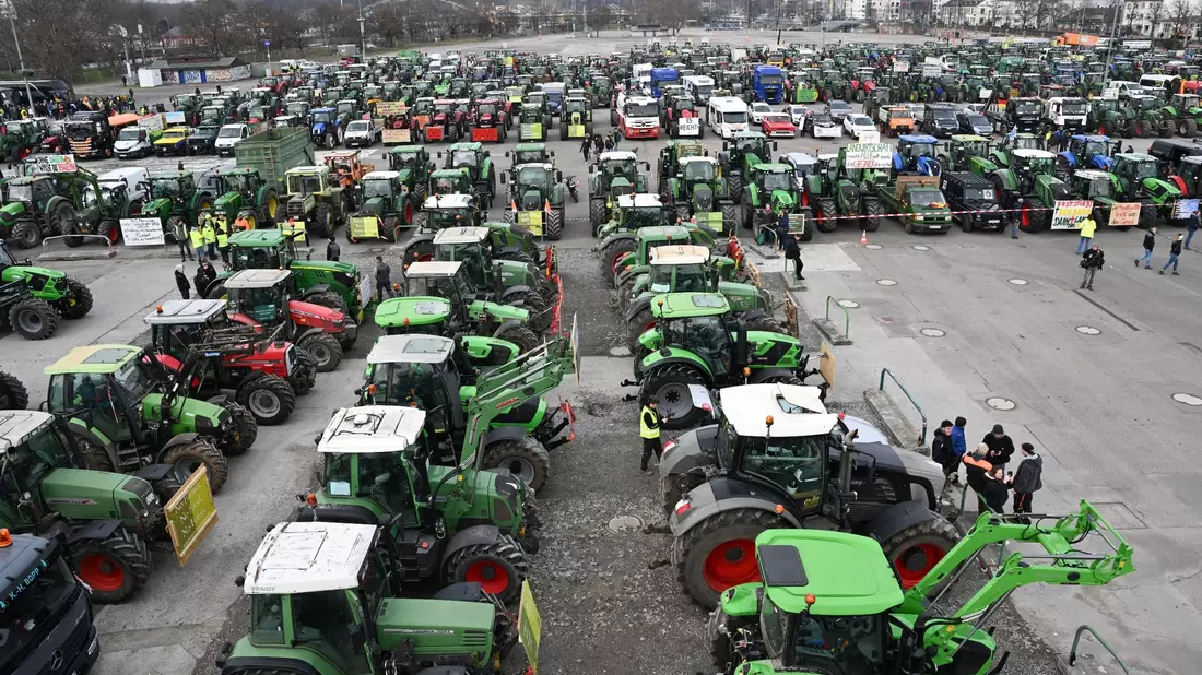 Das Aus für Diesel-Vergünstigungen rief in der Agrar-Branche Proteste hervor. - Bild: Bernd Weißbrod/dpa