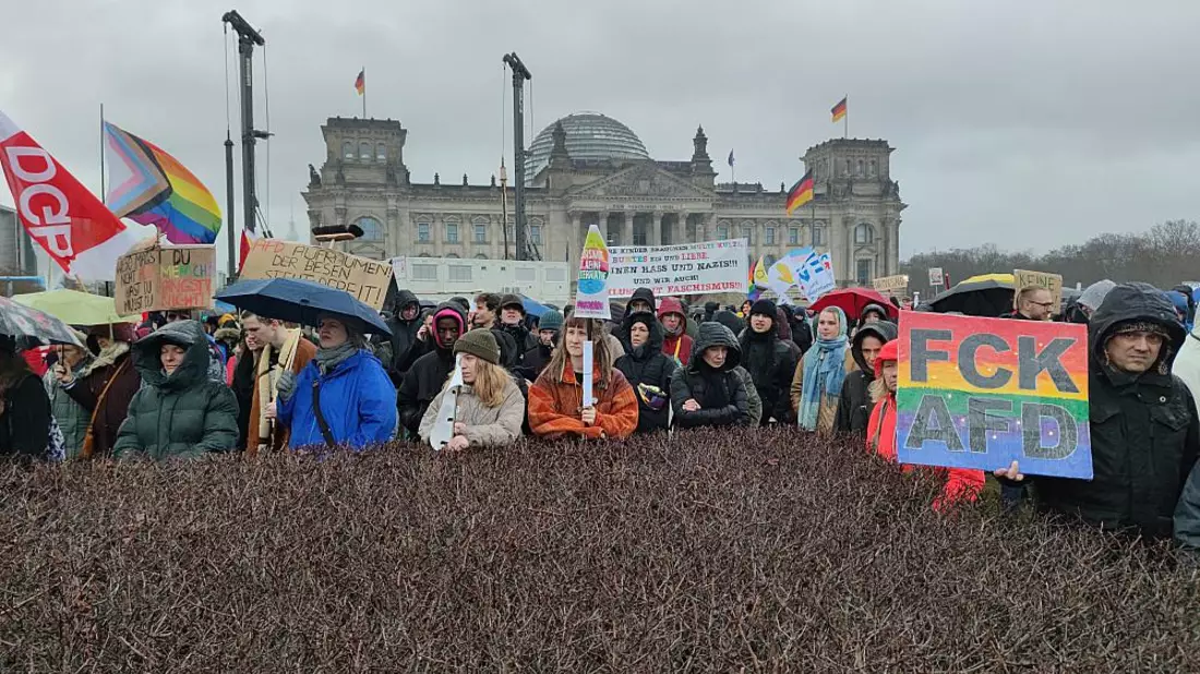 Demo gegen Rechtsextremismus am 03.02.2024 - Bild: über dts Nachrichtenagentur
