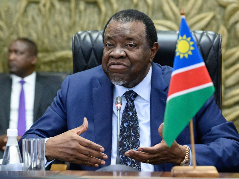 Namibias Präsident Hage Gottfried Geingob wurde 82 Jahre alt. - Foto: Bernd von Jutrczenka/dpa