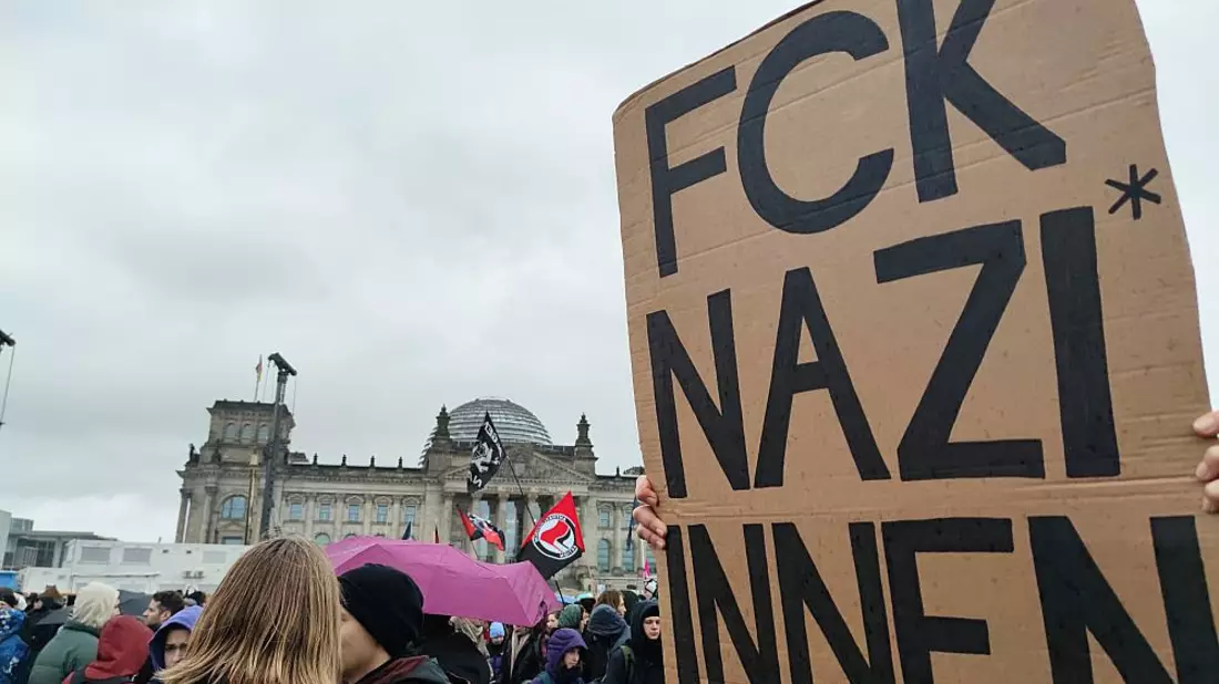 Demo gegen Rechtsextremismus am 03.02.2024 - Bild: über dts Nachrichtenagentur