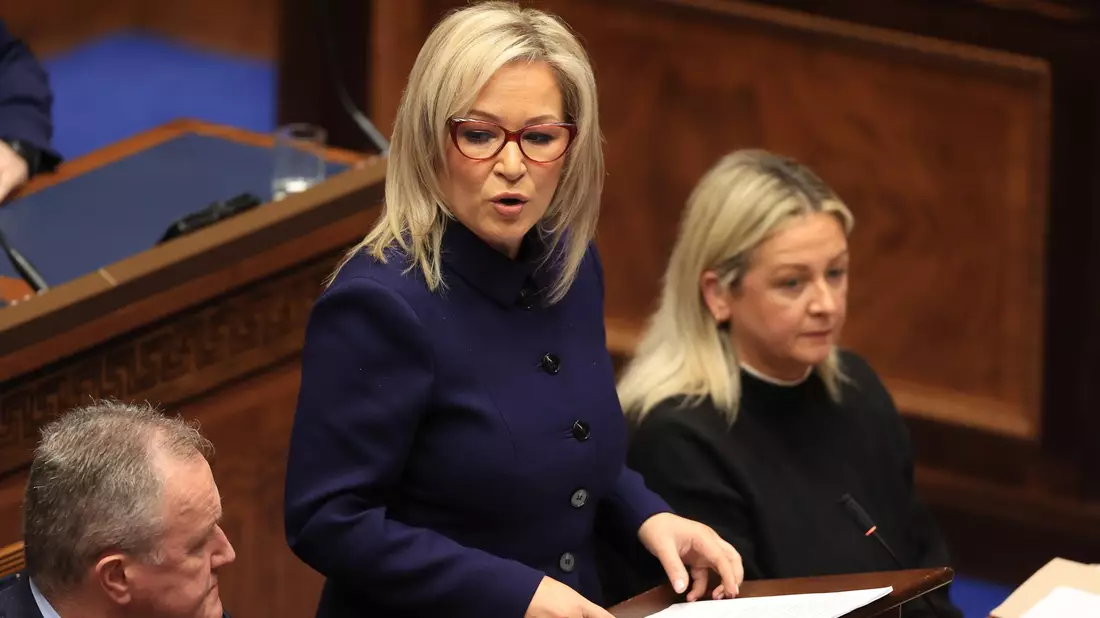 Michelle O'Neill ist die neue Regierungschefin Nordirlands. - Bild: Liam Mcburney/PA Wire/dpa