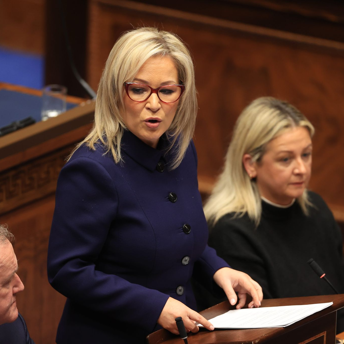 Michelle O'Neill ist die neue Regierungschefin Nordirlands. - Foto: Liam Mcburney/PA Wire/dpa
