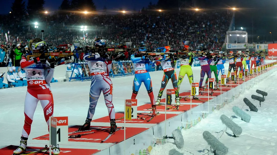 Die Biathlon-WM findet am Mittwoch in Nove Mesto statt. - Bild: Filip Singer/dpa