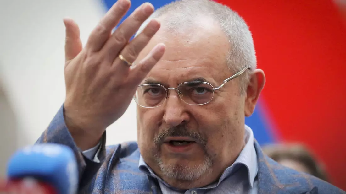 Der einzige Präsidentschaftsbewerber, der offen gegen den Angriffskrieg gegen die Ukraine auftritt: Boris Nadeschdin. - Bild: AP/dpa