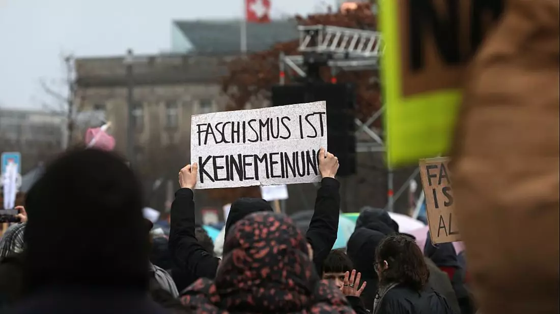 Demo gegen Rechtsextremismus am 03.02.2024 - Bild: über dts Nachrichtenagentur