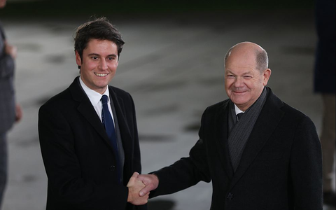 Gabriel Attal und Olaf Scholz am 05.02.2024 - Foto: über dts Nachrichtenagentur