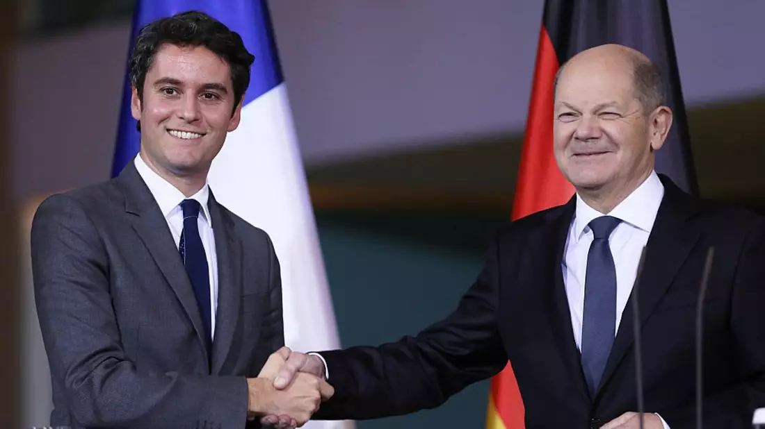 Gabriel Attal und Olaf Scholz am 05.02.2024 - Bild: über dts Nachrichtenagentur