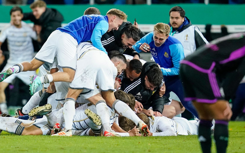 Die Saarländer haben bereits den FC Bayern München und Eintracht Frankfurt aus dem Wettbewerb geworfen. - Foto: Uwe Anspach/dpa