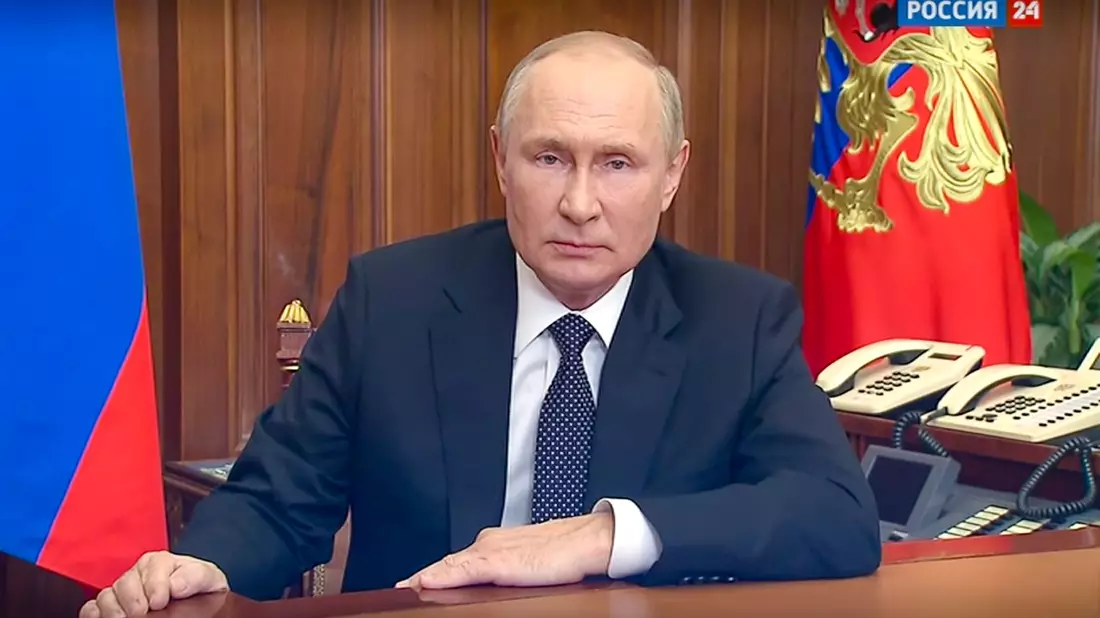 Es wird damit gerechnet, dass Wladimir Putin bei seiner Rede unter anderem auf Russlands Kriegsziele in der Ukraine eingehen wird. - Bild: Russian Presidential Press Service/AP/dpa