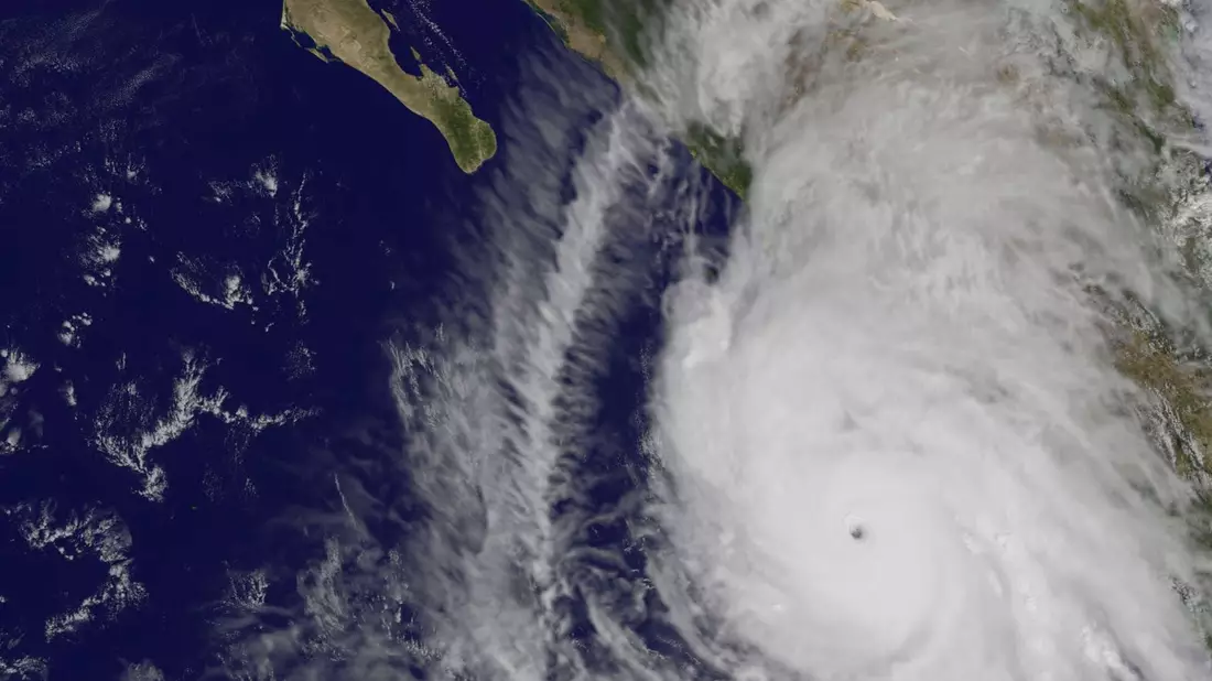Wirbelstürme werden im stärker, besonders heftig war auch Hurrikan Patricia im Oktober 2015. (Archivbild) - Bild: Nasa/Noaa Goes Project/dpa