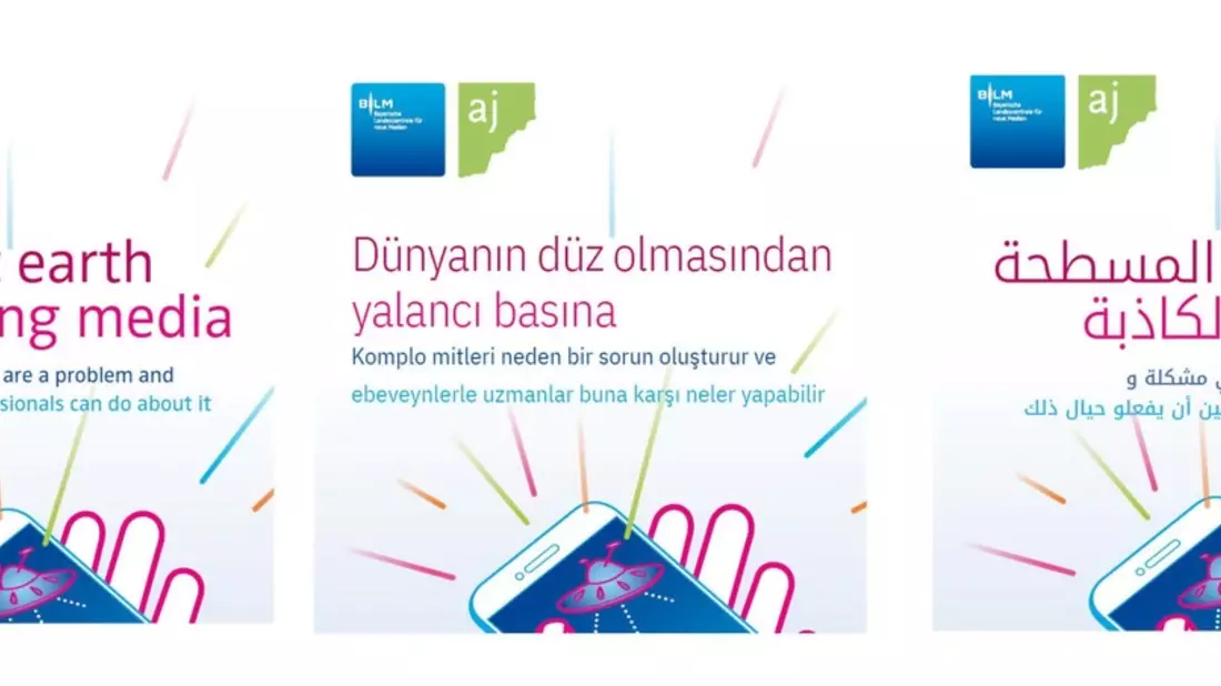 Verschwörungsmythen auf Englisch, Türkisch und Arabisch gegensteuern / Zum Safer Internet Day: Ratgeber von BLM und aj jetzt in drei Fremdsprachen kostenfrei verfügbar - Bild: presseportal.de