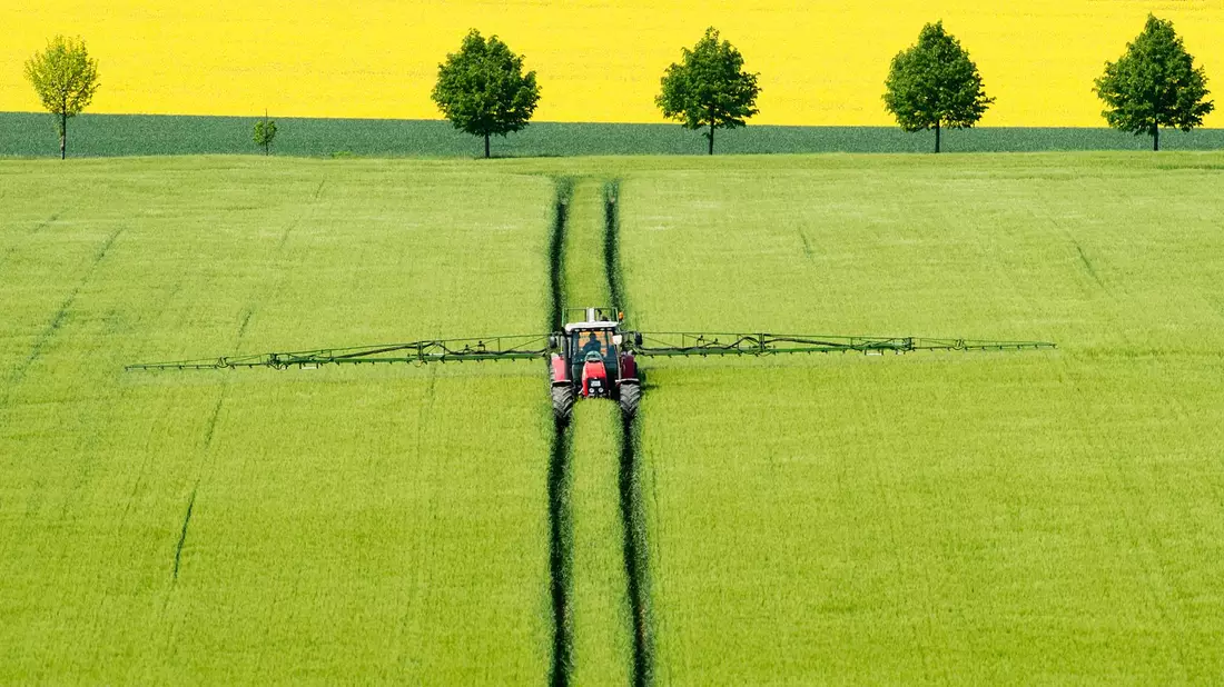 EU-Kommissionspräsidentin Ursula von der Leyen überdenkt ein Gesetz zum Pestizideinsatz in der Landwirtschaft. - Bild: Julian Stratenschulte/dpa