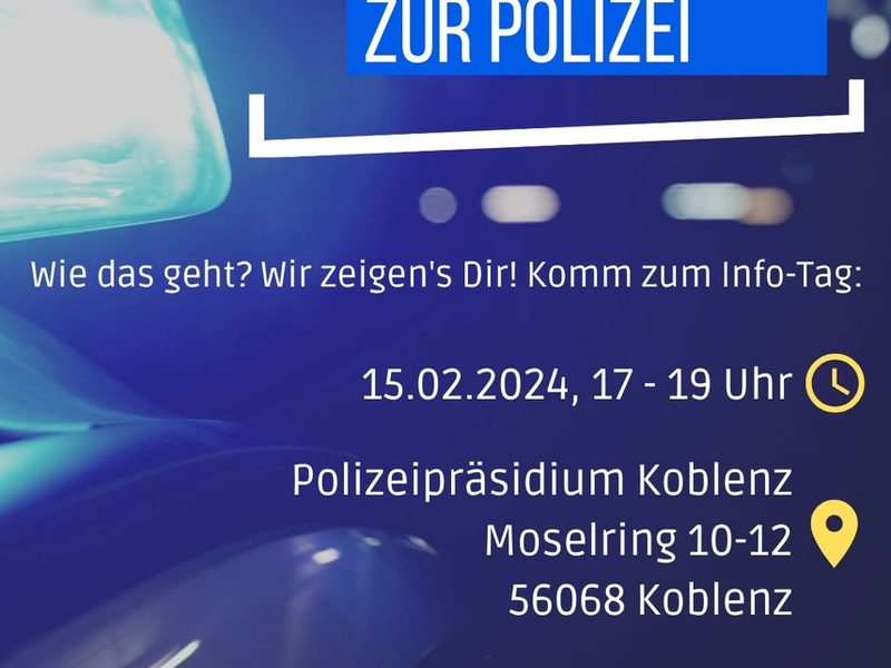 POL-PPKO: Dein Weg zur Polizei - auch mit Mittlerer Reife! - Foto: presseportal.de