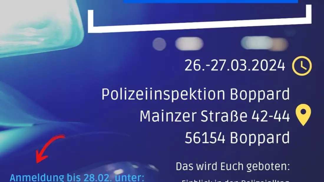 POL-PDKO: Schnuppertage der PI Boppard im März - Bild: presseportal.de