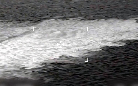 Gasleck Ende September 2022 in der Ostsee (Archiv) - Foto: Forsvaret,  Text: über dts Nachrichtenagentur