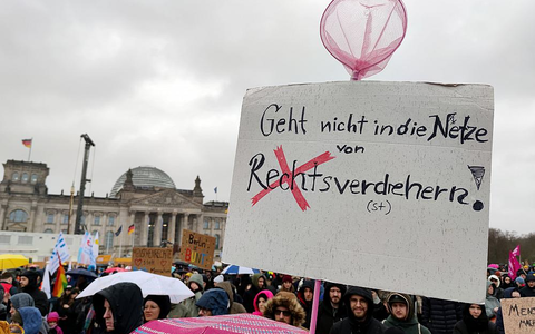 Demo gegen Rechtsextremismus am 03.02.2024 - Foto: über dts Nachrichtenagentur