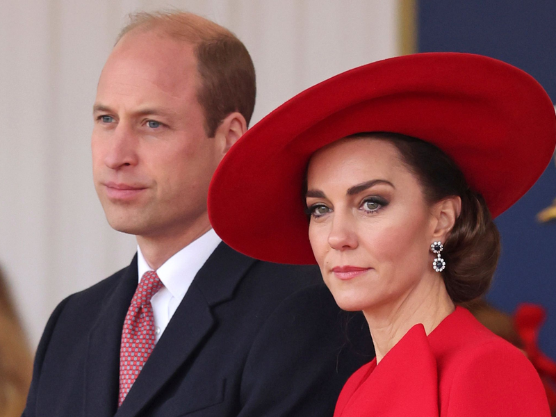 Kate, Prinzessin von Wales, und William, Prinz von Wales, nehmen an einer Feierlichkeit teil. - Foto: Chris Jackson/Pool Getty/AP