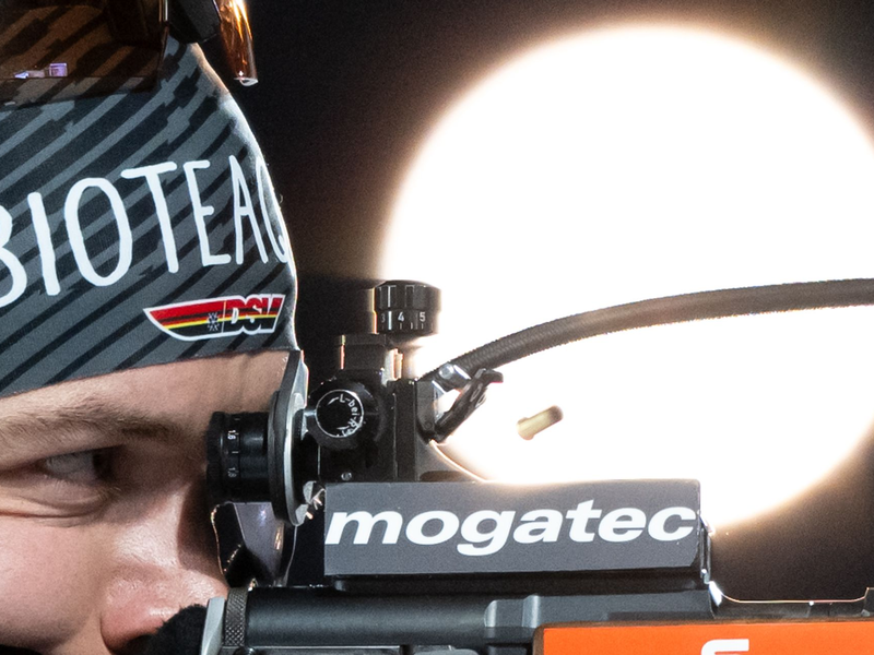 Justus Strelow leistete sich gleich sechs Schießfehler. - Foto: Hendrik Schmidt/dpa