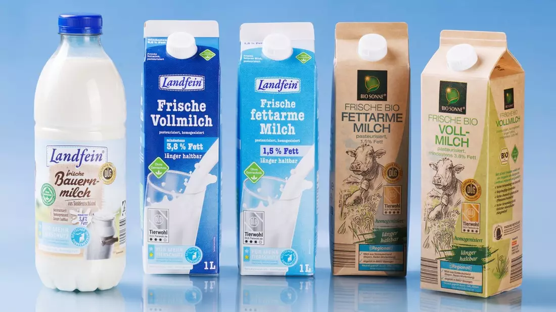 NORMA-Frischmilch zu 100 Prozent auf garantiert gute Tierhaltung umgestellt / LANDFEIN-Frischmilch durch Tierwohl-Zertifikate ausgezeichnet - Bild: presseportal.de