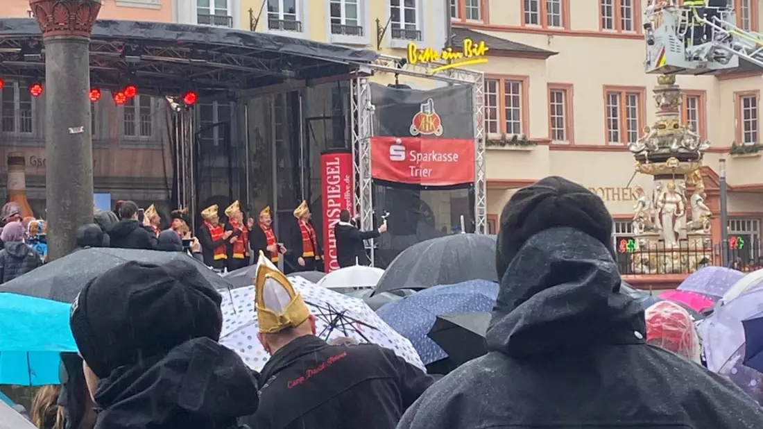 POL-PPTR: 1.000 Fastnachter trotzen dem Regen und feiern friedlich auf dem Hauptmarkt - Bild: presseportal.de