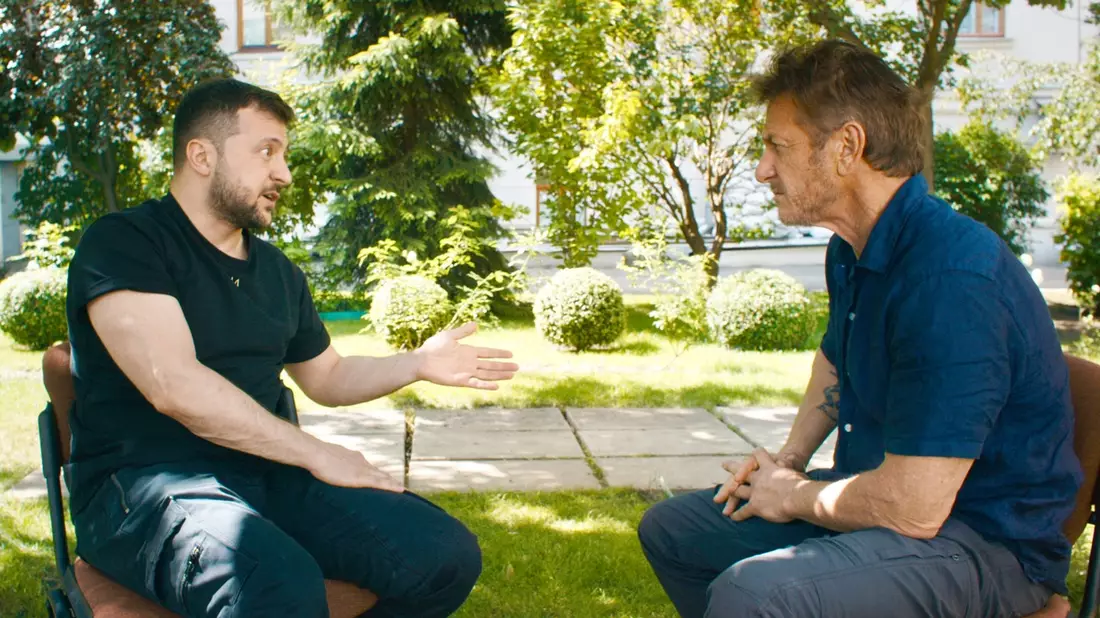 Sean Penn in der Ukraine: The HISTORY Channel zeigt zweistündige Doku des Hollywoodstars über Wolodymyr Selenskyj im April als exklusive deutsche TV-Premiere - Bild: presseportal.de