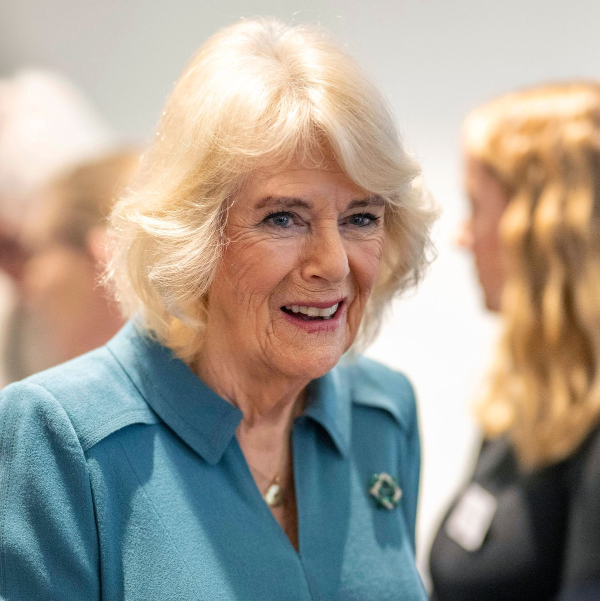 Die britische Königin Camilla hält das royale Spektakel am Laufen. - Foto: Paul Grover/POOL The Telegraph/AP/dpa
