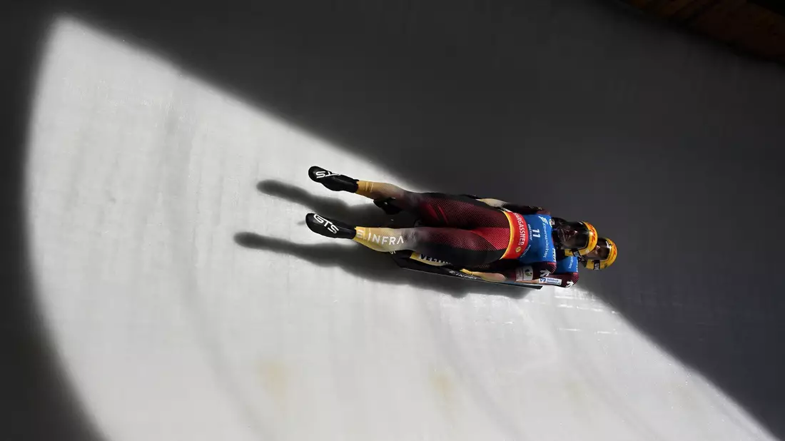 Jessica Degenhardt und Cheyenne Rosenthal feierten in Oberhof im Doppelsitzer einen Bahnrekord. - Bild: Martin Schutt/dpa