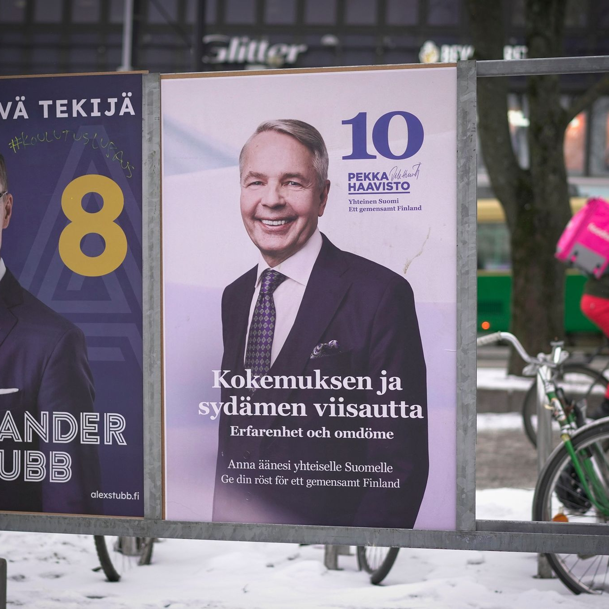 In der ersten Wahlrunde erhielten der konservative Stubb und der Grünen-Politiker Haavisto vor zwei Wochen die meisten Stimmen der neun Kandidatinnen und Kandidaten. - Foto: Sergei Grits/AP/dpa