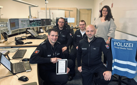 POL-OS: Einblicke live aus der Leitstelle - Aktion kam sehr gut an - Foto: presseportal.de