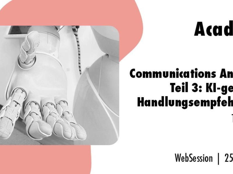 Communications Analytics, Teil 3: KI-gestützte Handlungsempfehlungen / Ein Online-Seminar der news aktuell Academy am 25. Juni 2024 - Foto: presseportal.de