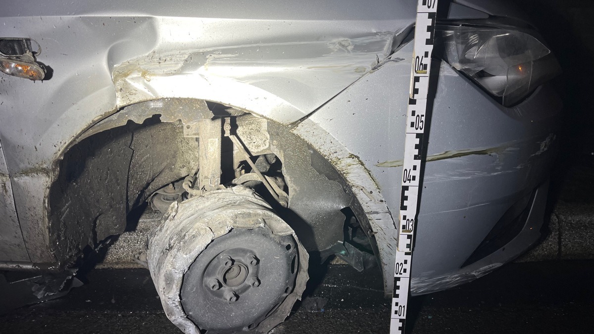 POL-GM: Mit glühenden Felgen liegen geblieben - Foto: presseportal.de