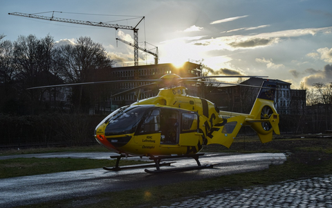FW-MK: Rettungshubschrauber landet am Bahnhof - Foto: presseportal.de