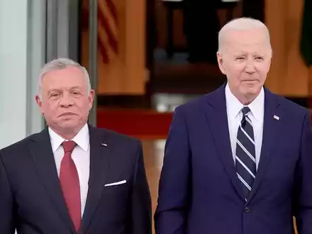 US-Präsident Joe Biden (l) und der jordanische König Abdullah II. warnen vor einer Offensive. - Foto: Evan Vucci/AP