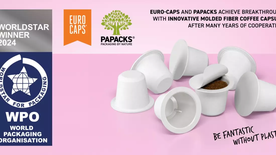 100-Millionen-Kaffeekapseln-Deal: PAPACKS und EURO-CAPS erobern mit plastikfreier Innovation den Markt und gewinnen den renommierten WorldStar Packaging Award - Bild: presseportal.de
