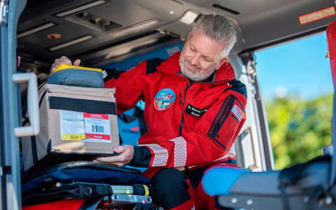 Lebensrettend bei massivem Blutverlust / Bewährter Einsatz von Blutkonserven an Bord von Christoph 53 - Foto: presseportal.de
