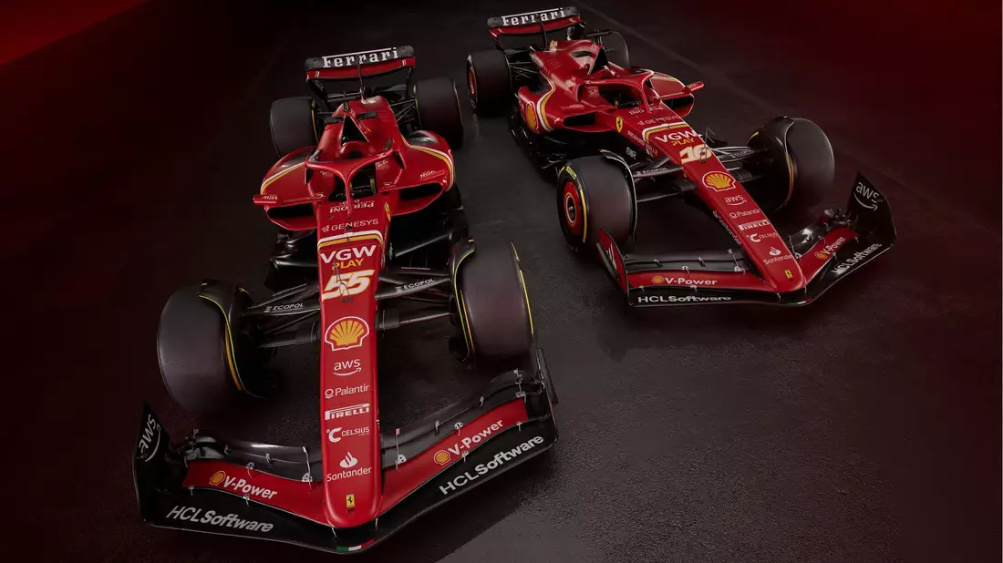 Ferrari hat seinen neuen Boliden für die Formel-1-Saison 2024 vorgestellt. - Bild: ---/Scuderia Ferrari/PA Media/dpa