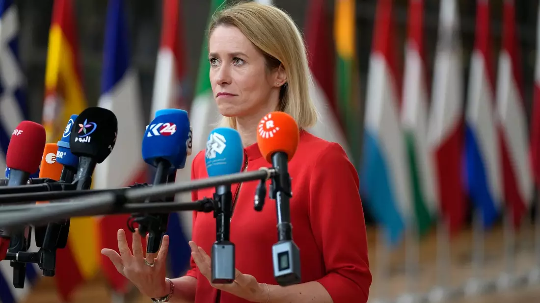 EU-Chefdiplomatin Kaja Kallas hatte jüngst eine ganze Reihe von Sanktionsmöglichkeiten vorgestellt - das Aussetzen von Forschungsförderung war eine von ihnen. (Archivbild) - Bild: Virginia Mayo/AP/dpa