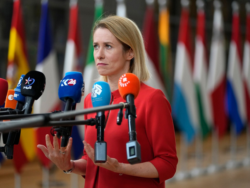 Estlands Premierministerin Kaja Kallas steht auf der Fahndungsliste des russischen Innenministeriums. - Foto: Virginia Mayo/AP/dpa