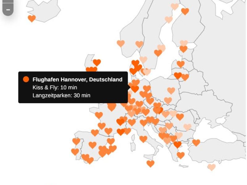 Love is in the air! ... doch falls ein Teil am Boden bleibt: An diesen Flughäfen verabschiedet man seine Liebsten am innigsten - Foto: presseportal.de