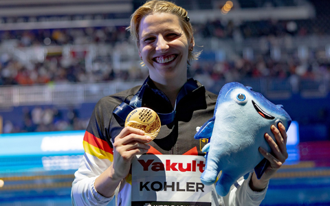 Erreichte über 50 Meter Schmetterling das Finale: Angelina Köhler. - Foto: Jo Kleindl/dpa
