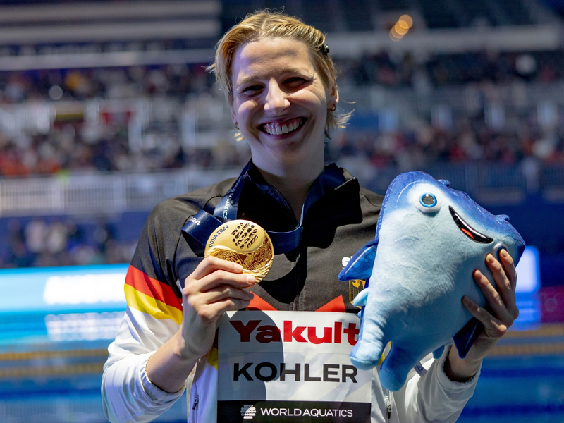 Erreichte über 50 Meter Schmetterling das Finale: Angelina Köhler. - Foto: Jo Kleindl/dpa