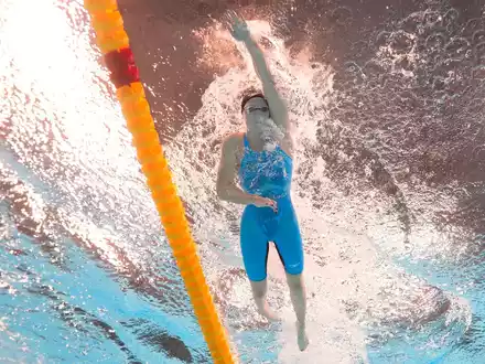 Die deutsche Schwimmerin Isabel Gose wurde über 400 Meter Freistil Europameisterin auf der Kurzbahn. (Archivbild) - Foto: Lee Jin-man/AP/dpa