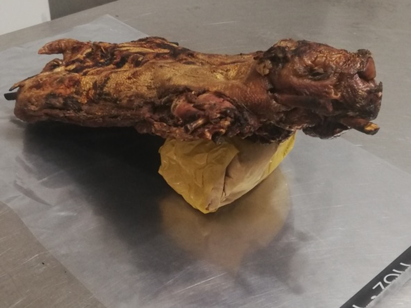 HZA-M: Gegrilltes Nagetier aus Togo vom Zoll sichergestellt - Foto: presseportal.de