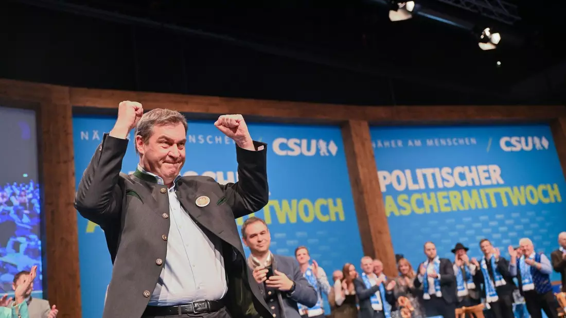 Markus Söder: «An die Ampel: Ihr hattet eure Chance.» - Bild: Peter Kneffel/dpa