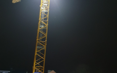 FW Bremerhaven: Einsatz der Höhenrettungsgruppe Feuerwehr Bremerhaven auf Baustelle - Foto: presseportal.de